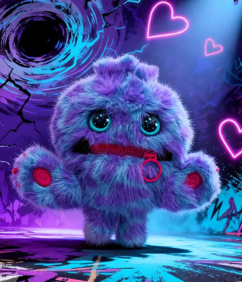 Nomster Nom Bad Mood Sound Plush toy doll