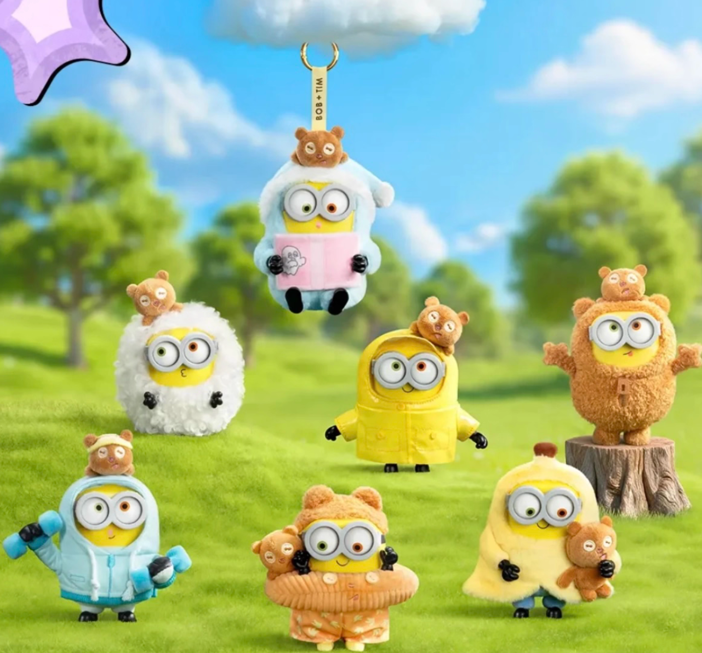Minions Bob&Tim Better Together Plush toy doll