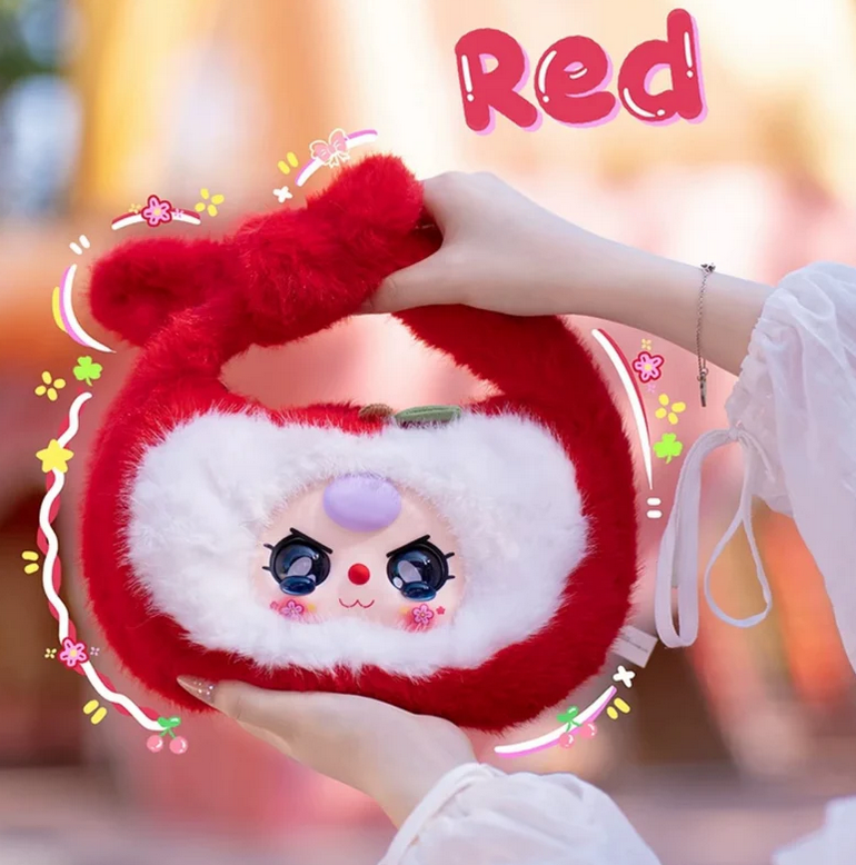 Baby Three Baby Fruit Handbag Plush toy doll