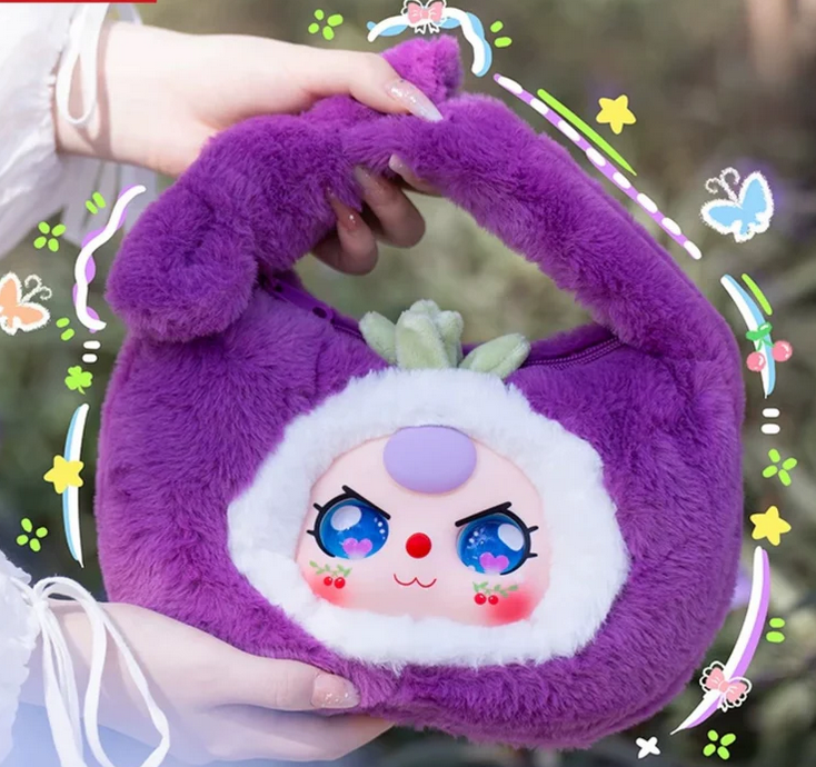 Baby Three Baby Fruit Handbag Plush toy doll