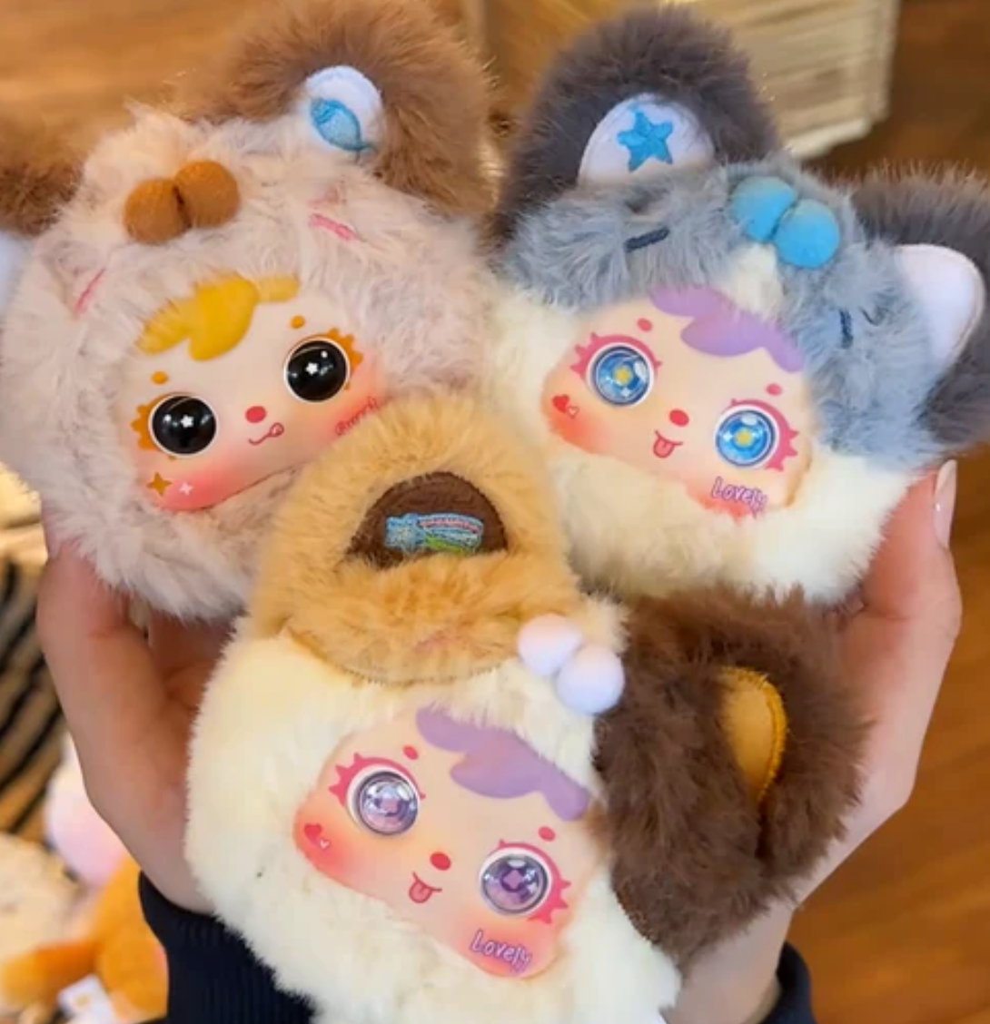 Samuel Tyke Three Kitten Paw Plush toy doll