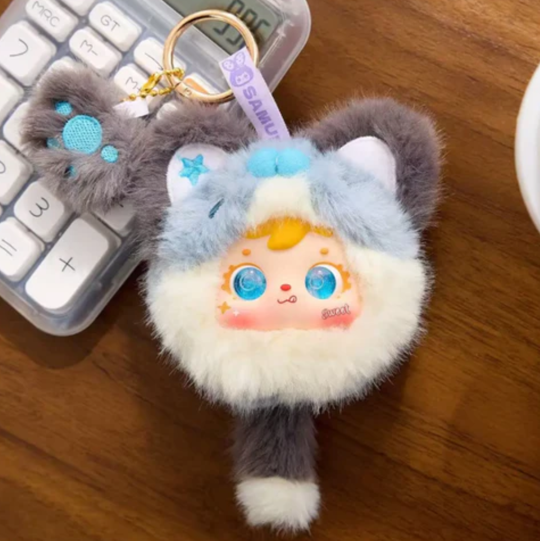 Samuel Tyke Three Kitten Paw Plush toy doll