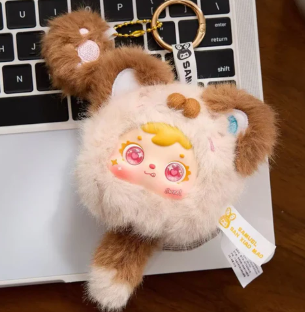 Samuel Tyke Three Kitten Paw Plush toy doll