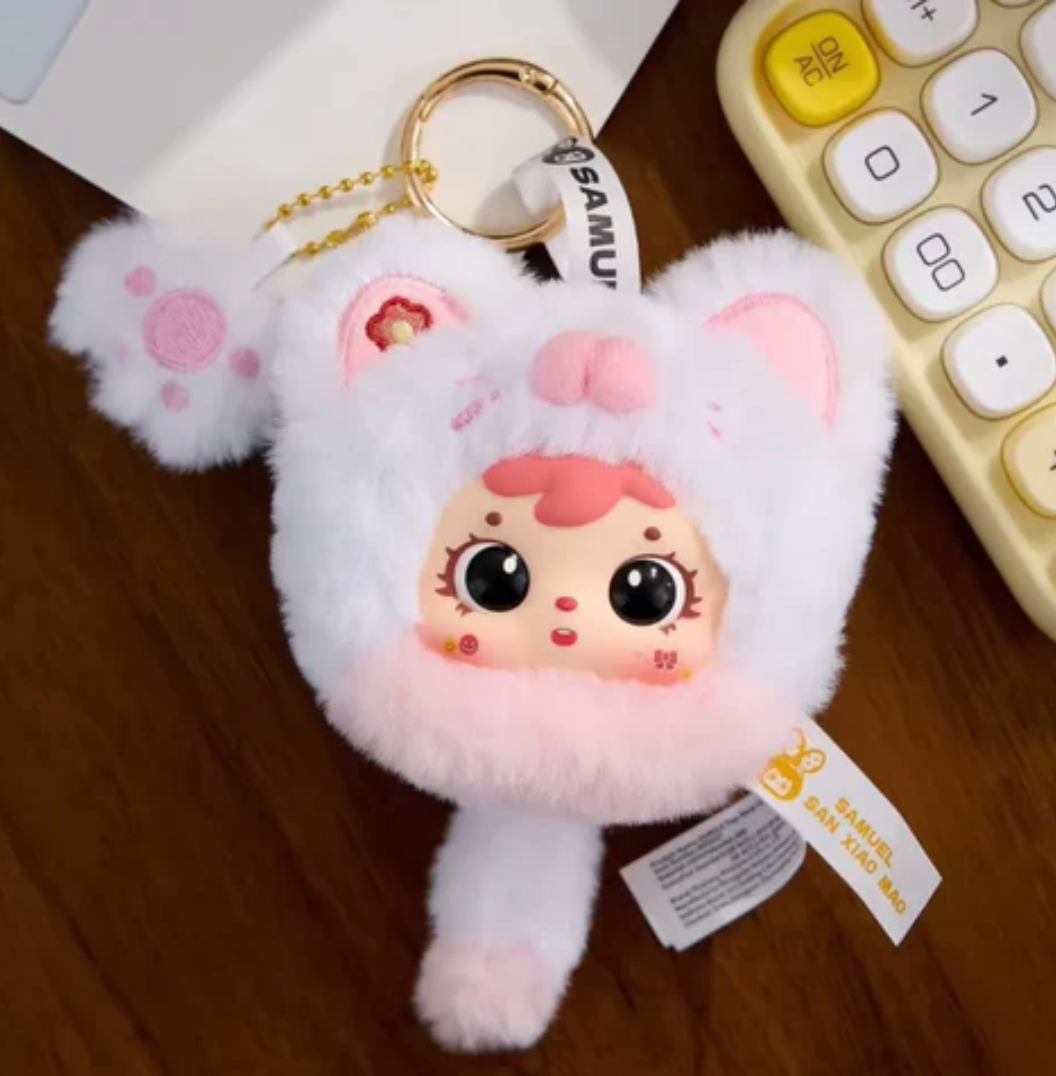 Samuel Tyke Three Kitten Paw Plush toy doll