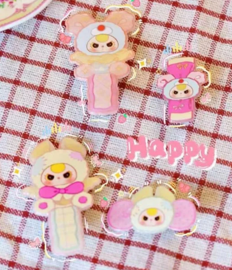Baby Three Hair Clip toy doll
