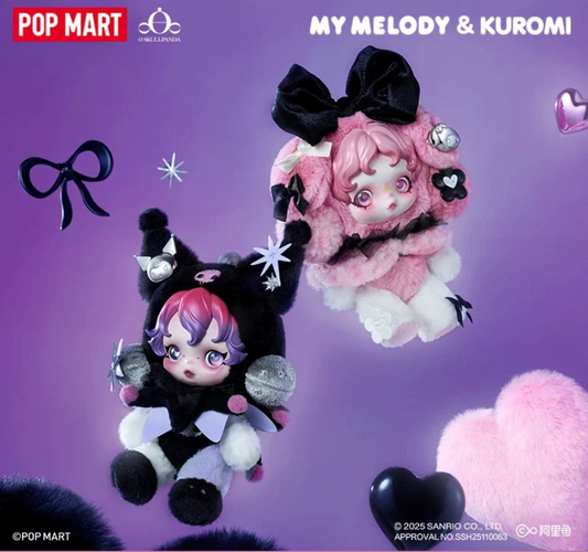 Skullpanda x Kuromi / Melody Plush toy doll