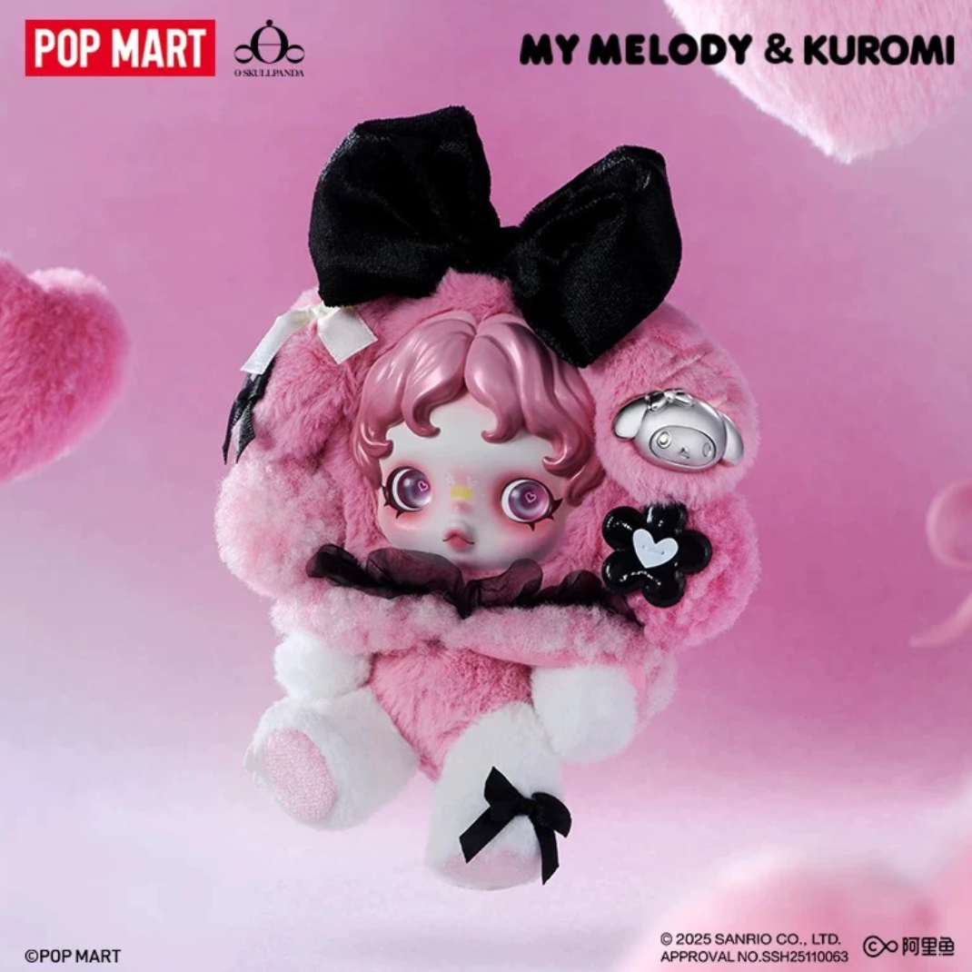 Skullpanda x Kuromi / Melody Plush toy doll