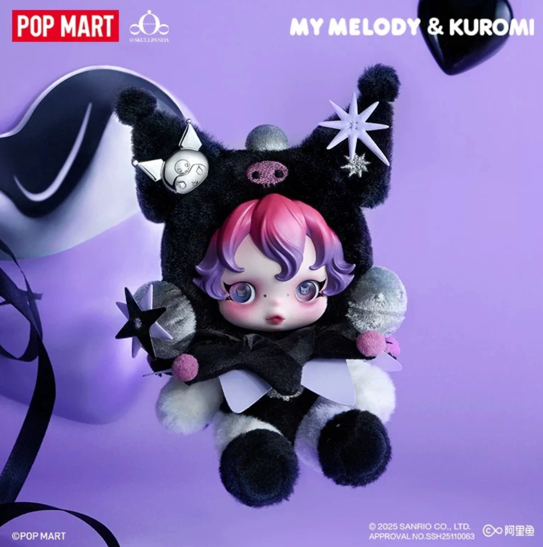 Skullpanda x Kuromi / Melody Plush toy doll