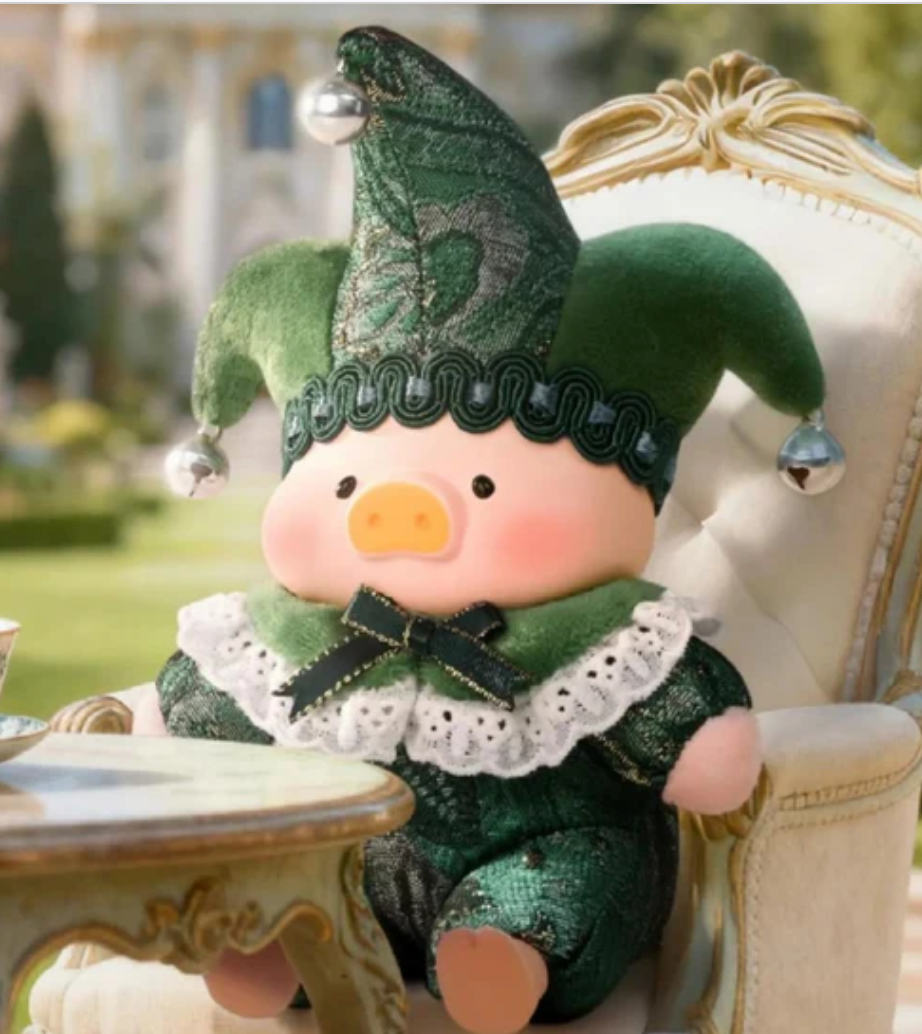 LuLu the piggy Triangel PVC Plush Keychain toy doll