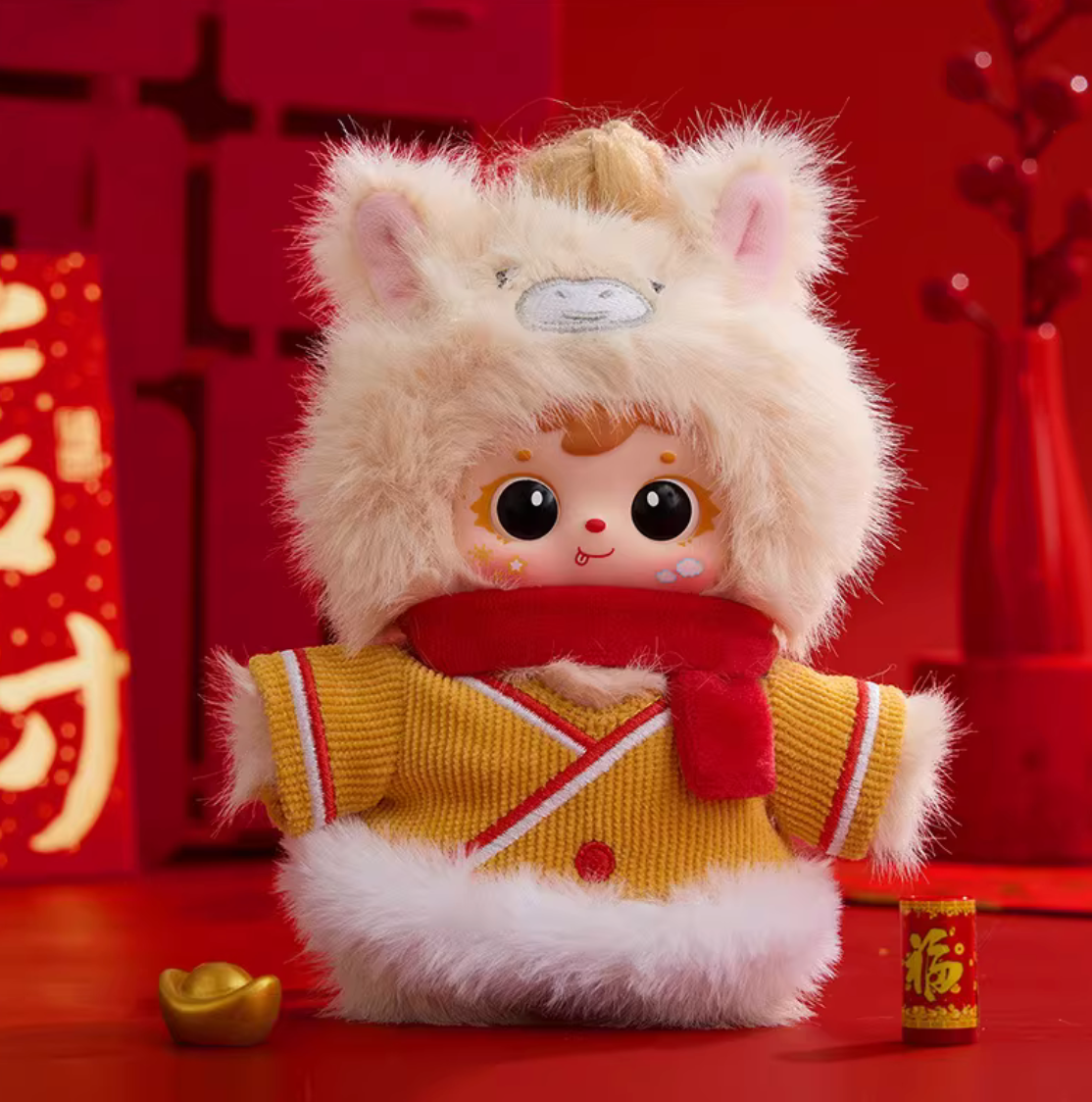 Samuel Tyke Three Good Luck in The Year of Horse Plush toy doll