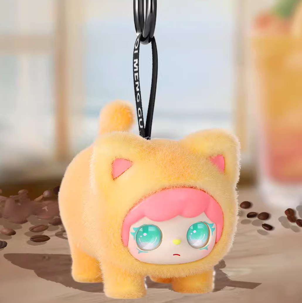 Yoyo Cheese Cat Fuzzy Keychain toy doll