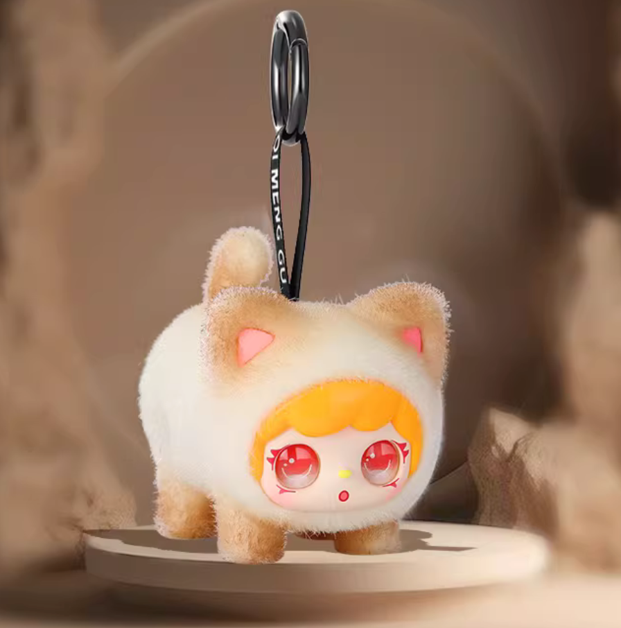 Yoyo Cheese Cat Fuzzy Keychain toy doll