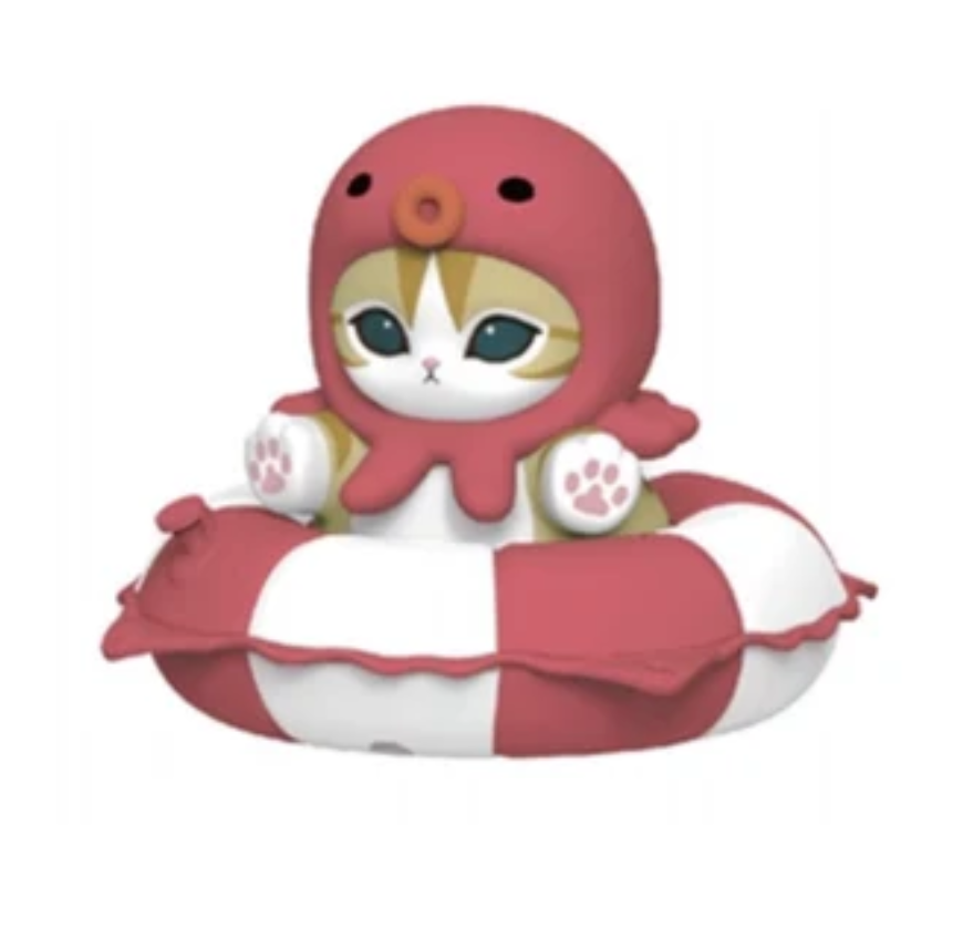Mofusand Swimming Ring Bean toy doll