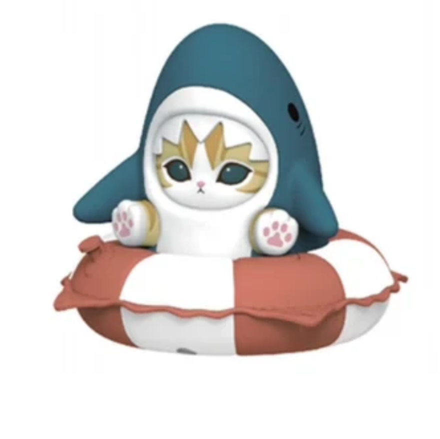 Mofusand Swimming Ring Bean toy doll