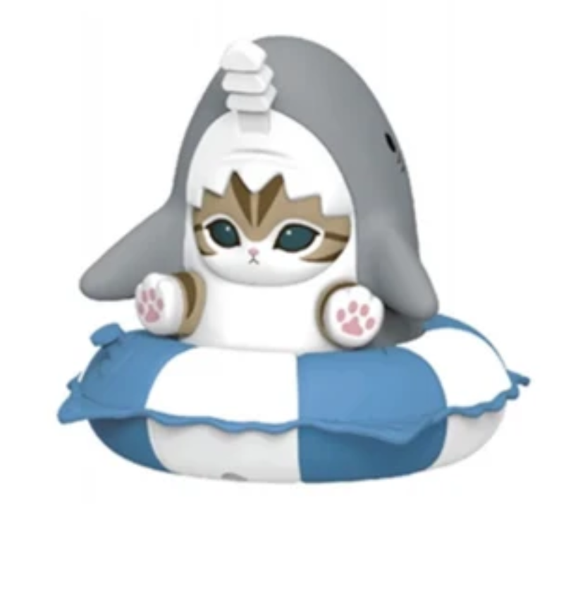 Mofusand Swimming Ring Bean toy doll
