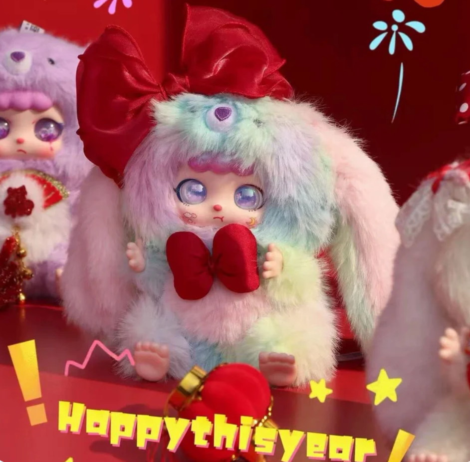 Kebidou Mini Bunny Happy New Year Plush toy doll