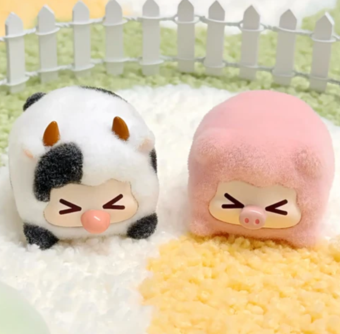 Rabbit Kiki Flocked Baby Animal Bean toy doll