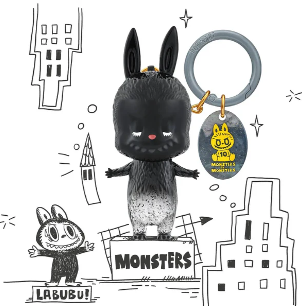 THE MONSTERS Labubu 10th Anniversary Figures Keychain toy doll
