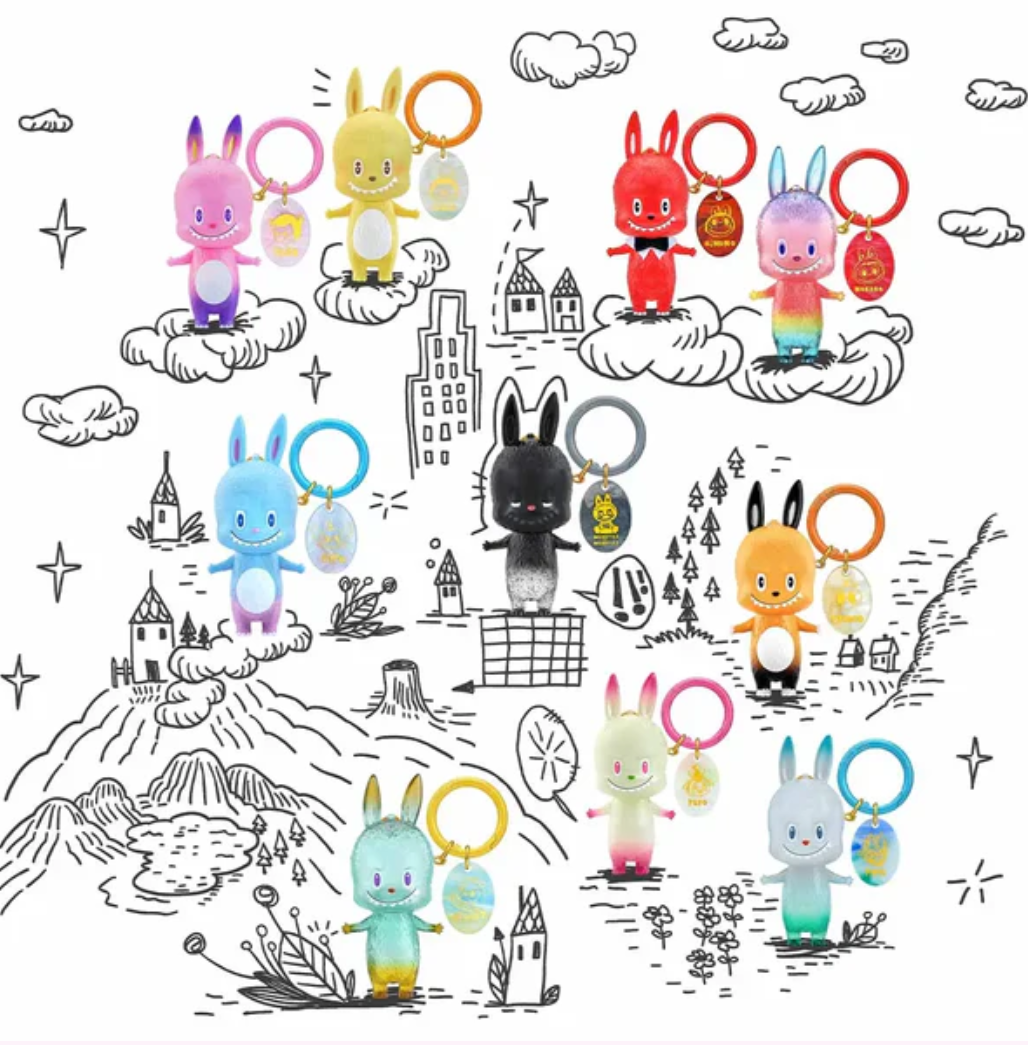 THE MONSTERS Labubu 10th Anniversary Figures Keychain toy doll