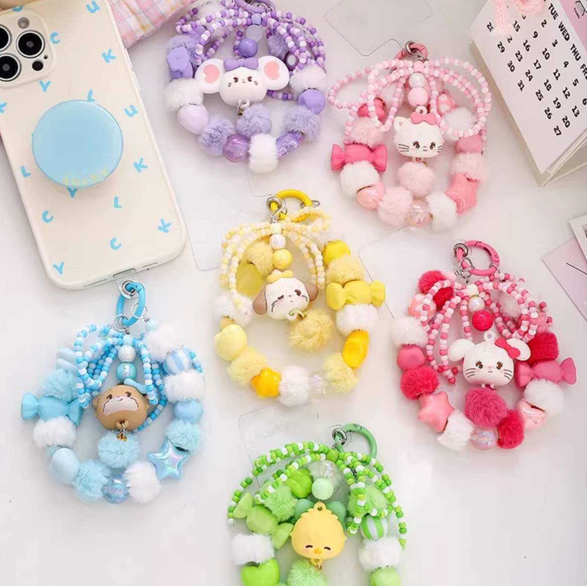 Mikko Colorful Beaded Keychain toy doll
