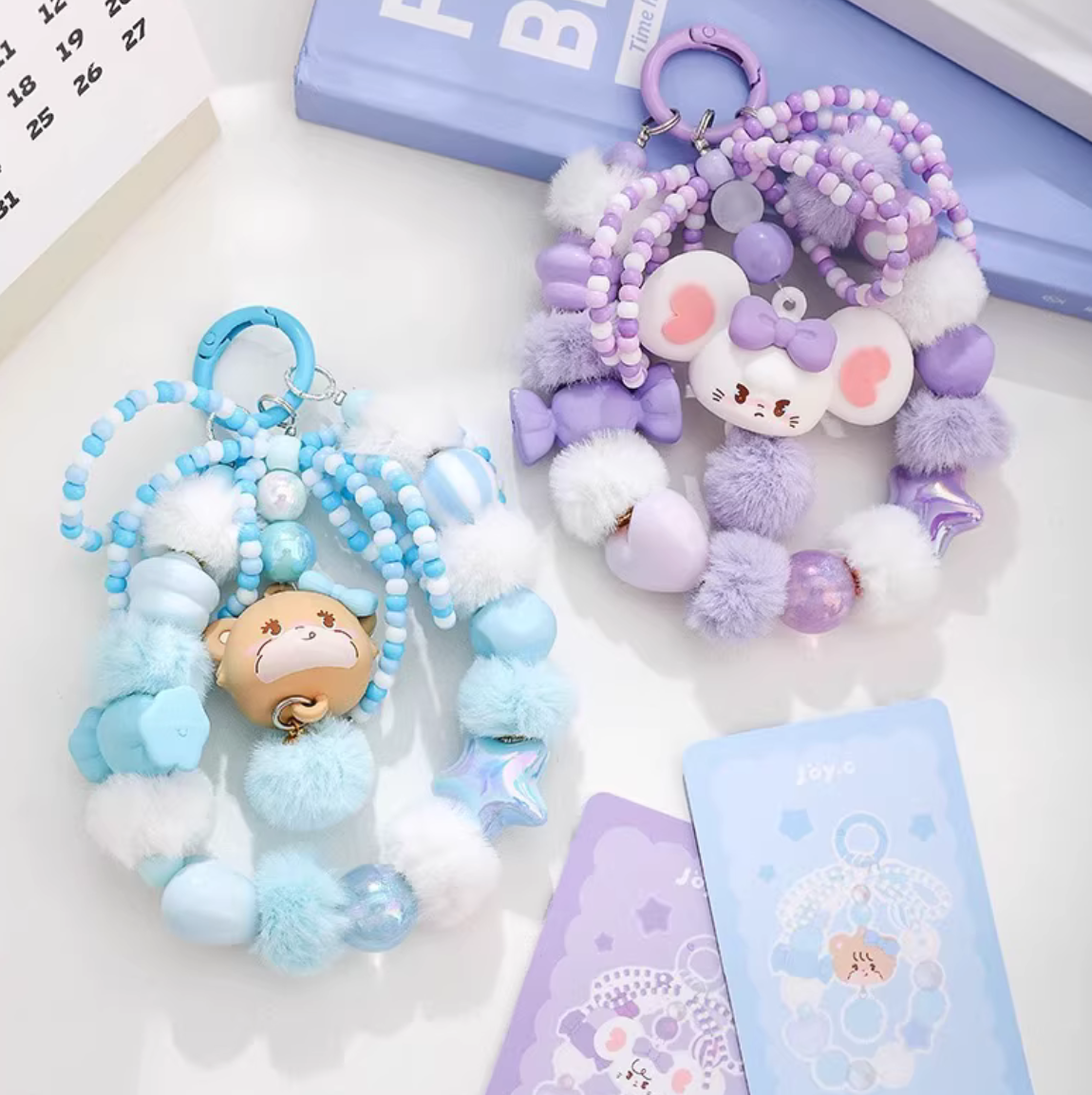 Mikko Colorful Beaded Keychain toy doll