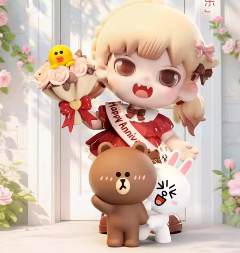 Yobu & Line Friends I Have Something to Tell You Figure toy doll