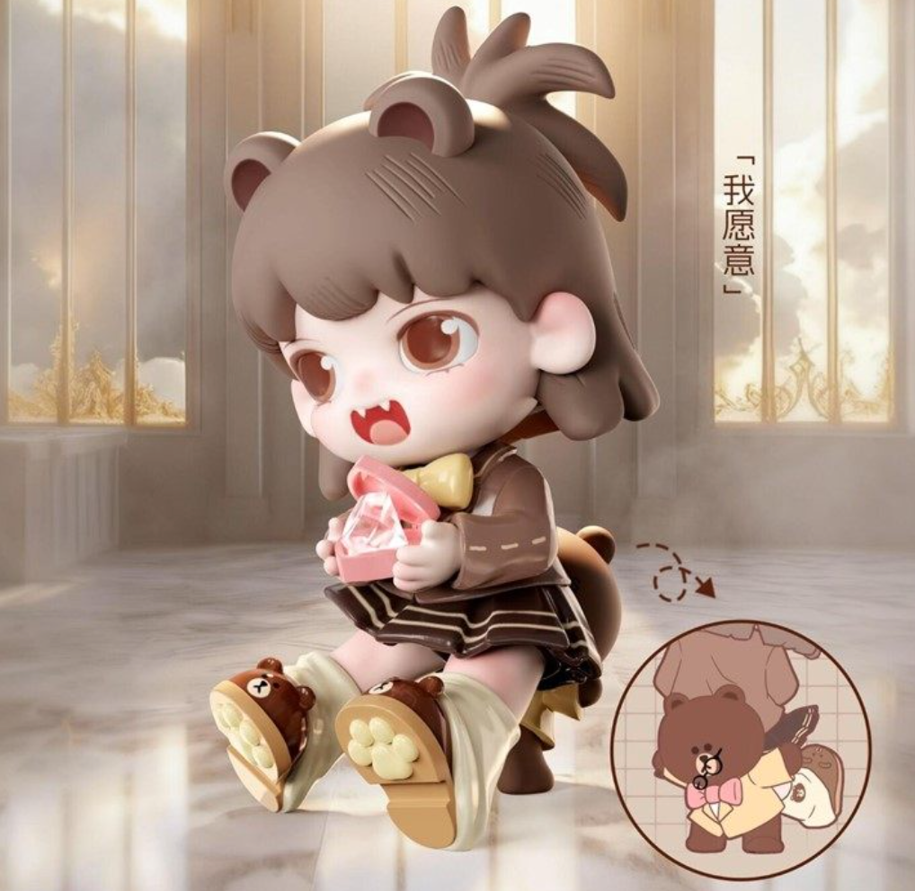 Yobu & Line Friends I Have Something to Tell You Figure toy doll