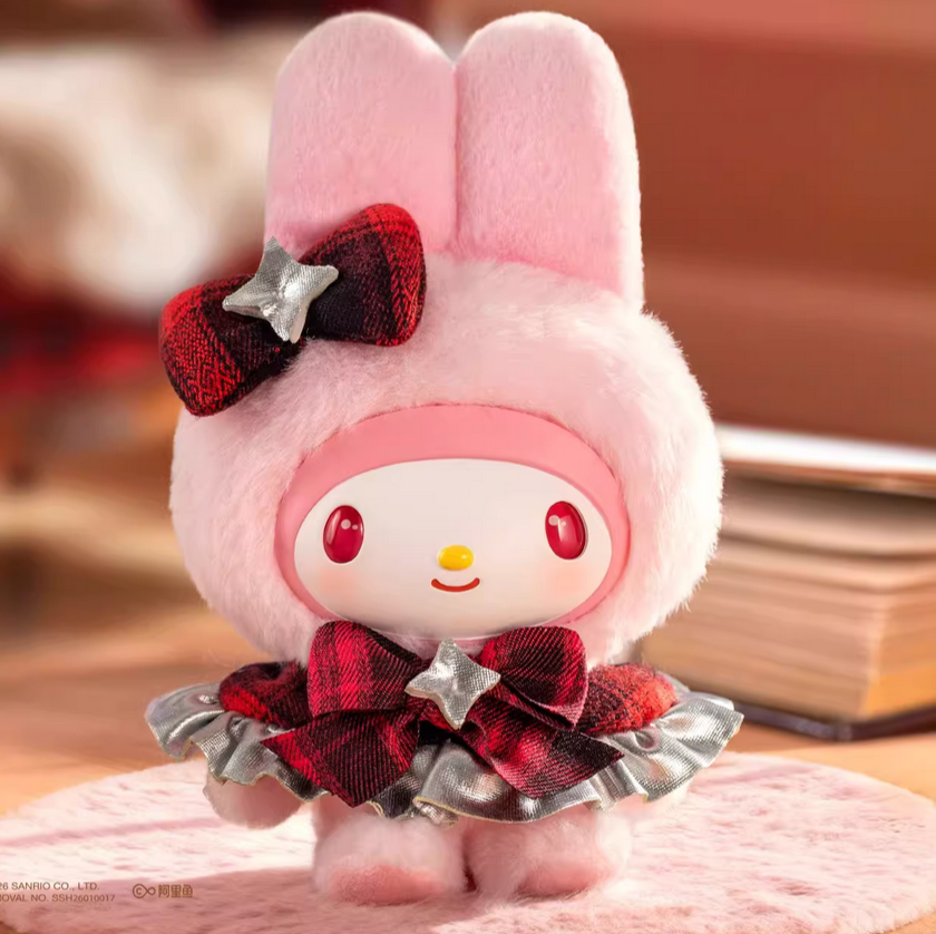 Sanrio Fluffy Cape Plush Keychain Toy Doll