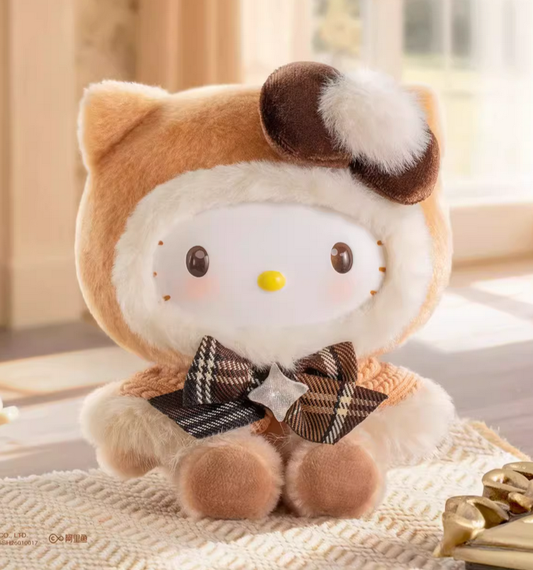 Sanrio Fluffy Cape Plush Keychain Toy Doll