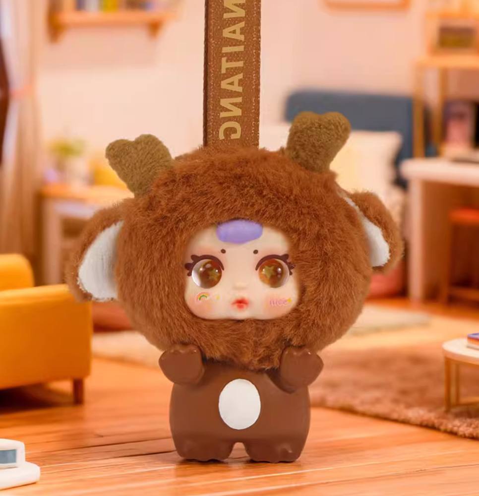 MM SUGAR BABY Lying Animal Plush Keychain Toy Doll
