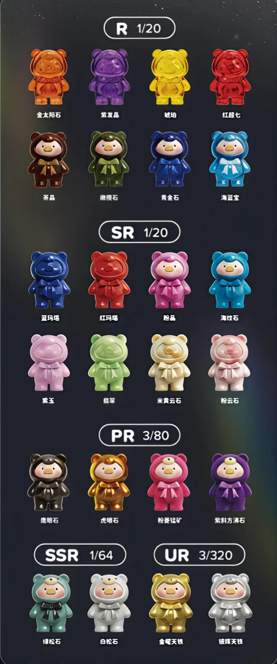 Teddy LULU Mineral Extraction Site Mini bean Toy Doll