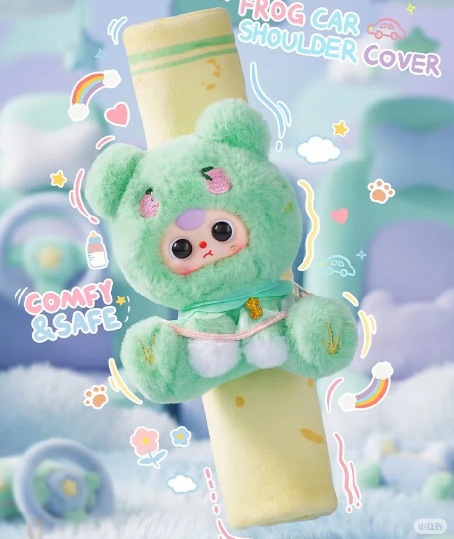 Baby Three Seat Belt Shoulder Pad Plush Toy Doll