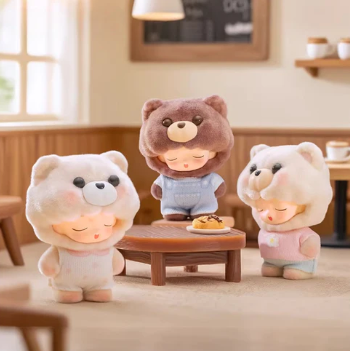 YUMO Cute Pet Family Beans Toy Doll