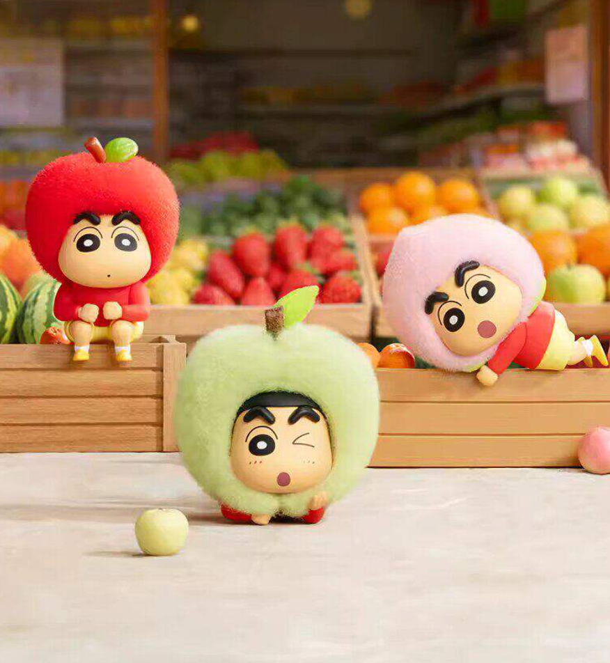 Shinchan Munch on Fruit Toy Doll