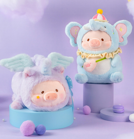 Lulu the Piggy Unicorn & Elephant Plush Toy Doll