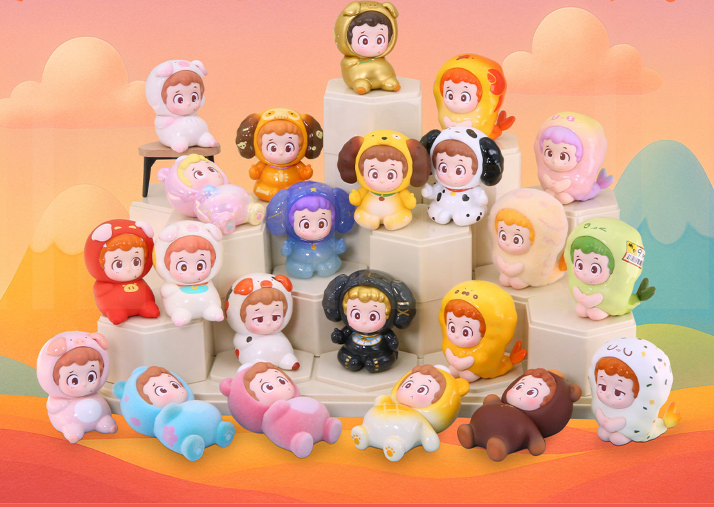 Piny Time to Eat Bean Toy Doll
