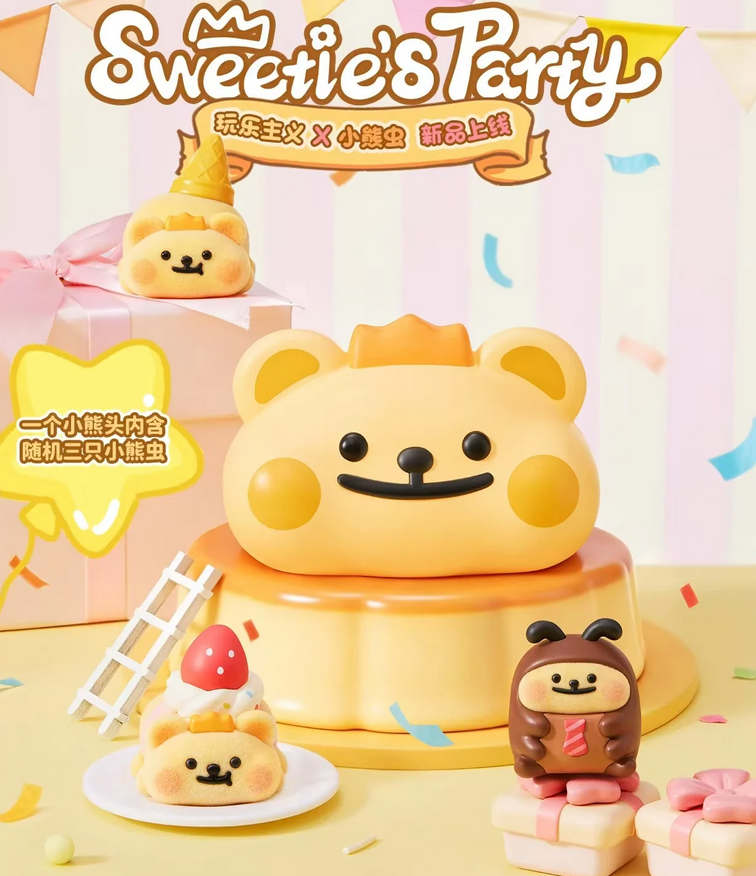 Bearisbug Sweetie’s Party Cubby Face Bean Toy Doll