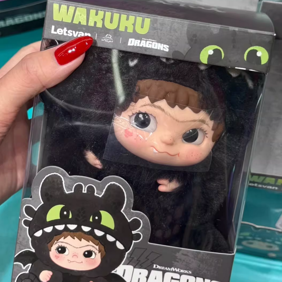Wakuku Toothless Plush Limited Edition Hanging Card Toy Doll