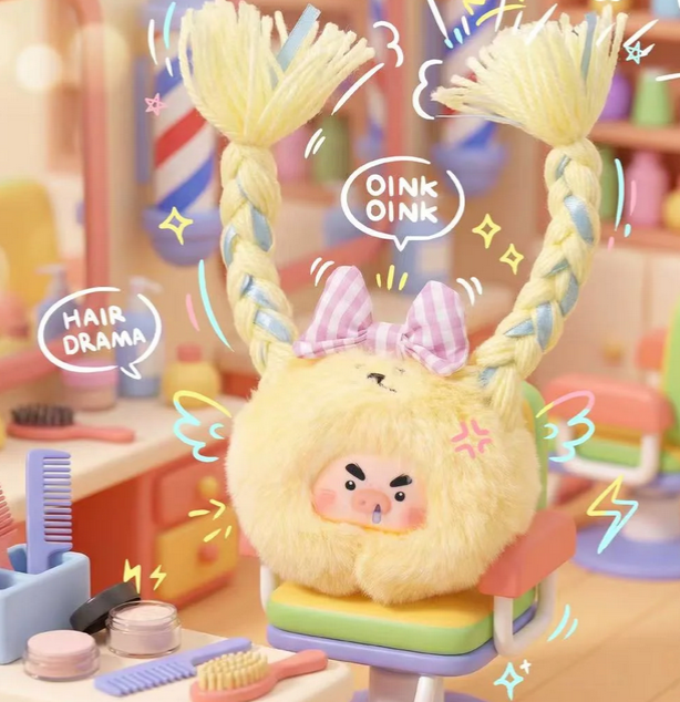 BroPiggy Hair Salon Plush Toy Doll