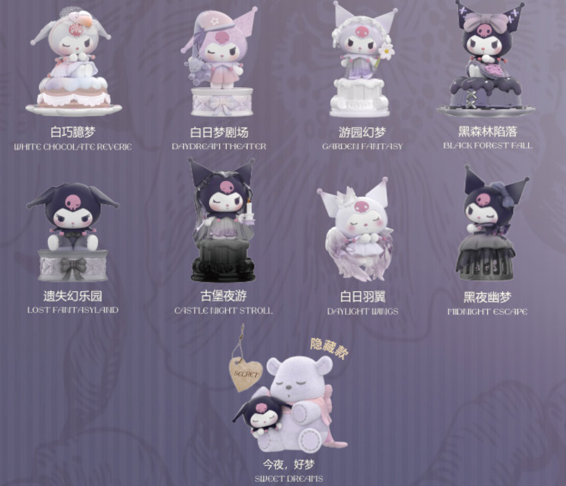 Kuromi Daylight & Moonlight Dreams Figure Toy Doll