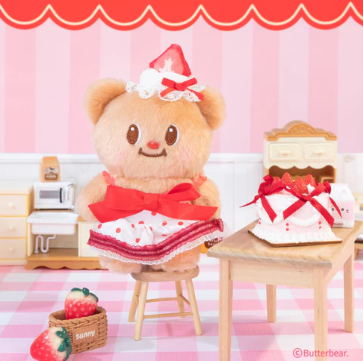 Butterbear Sweetheart Bakery Plush Toy Doll