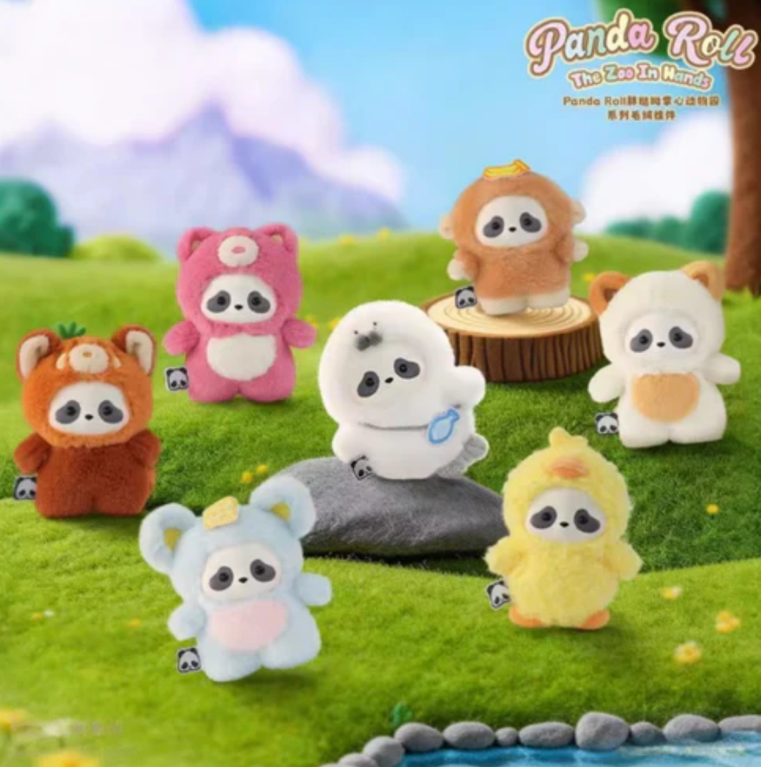 Panda Roll The Zoo In Hands Plush Toy Doll