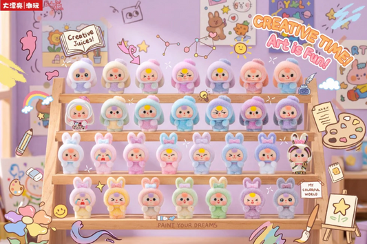 Baby Three Fluffy Bunny Town Bean Toy Doll