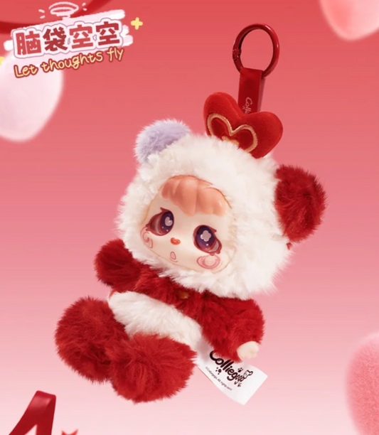 "Try To Cute It Out" Kacha Bear Panda Plush Keychain Toy Doll