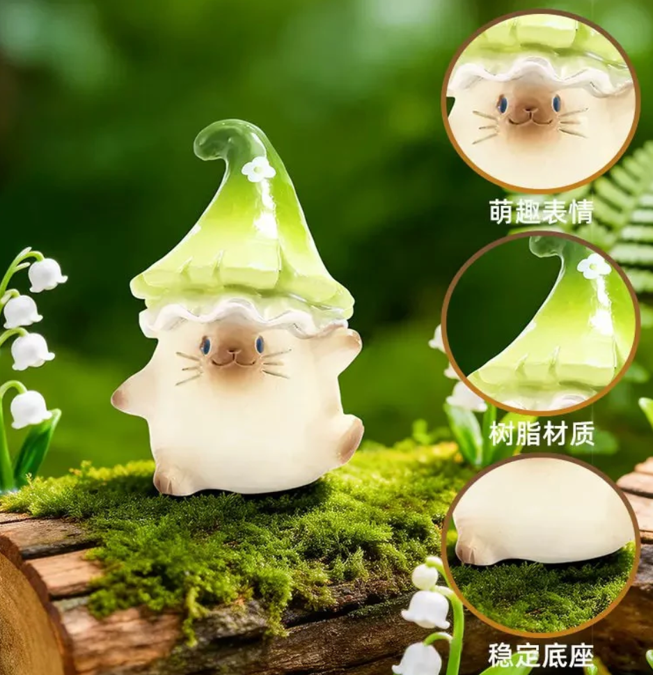 Cat PAI Fantasy Mushroom Figure Toy Doll