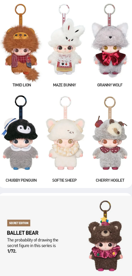 DIMOO The Secret Theatre Club Plush Toy Doll