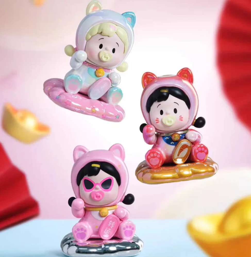 Hanamaki Fortune Kitties Figure Toy Doll