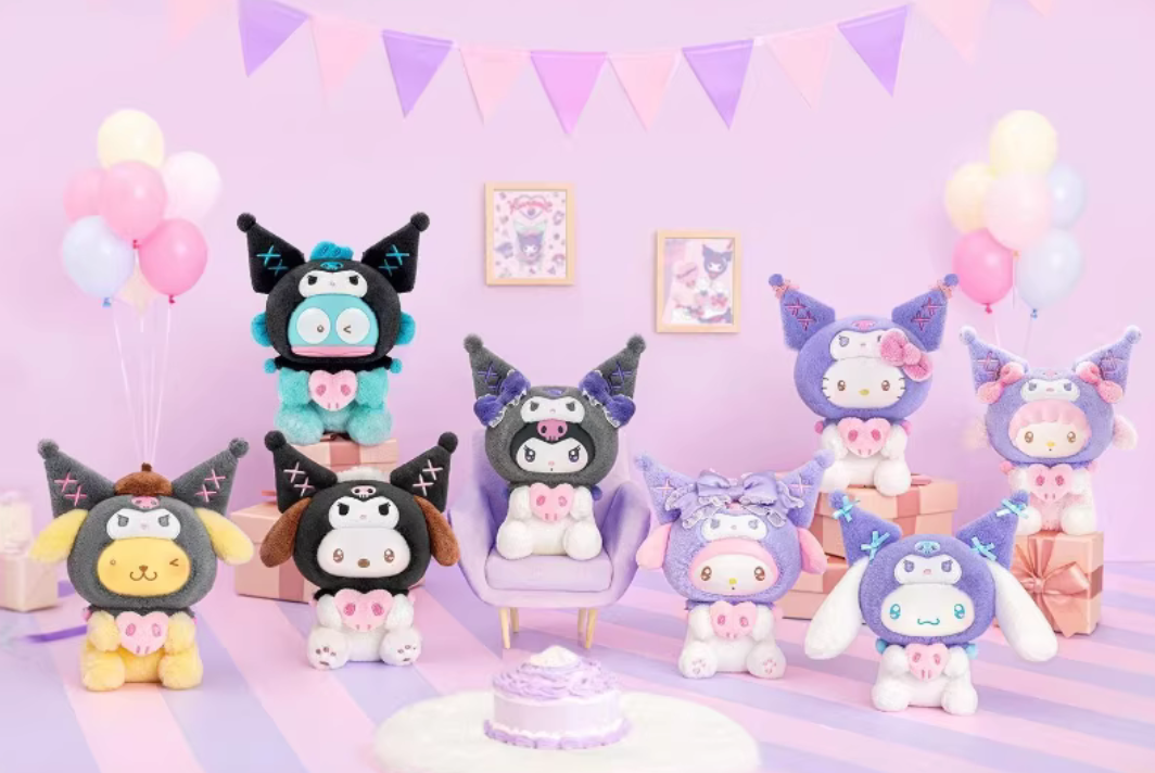Sanrio Kuromi Party Plush Toy Doll