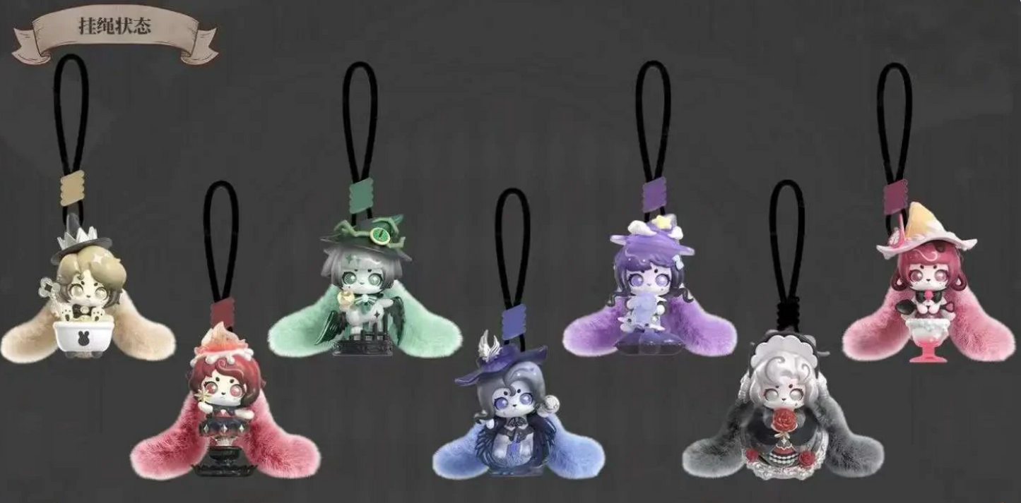 Cup Rabbits Wanted Witch Keychain Toy Doll
