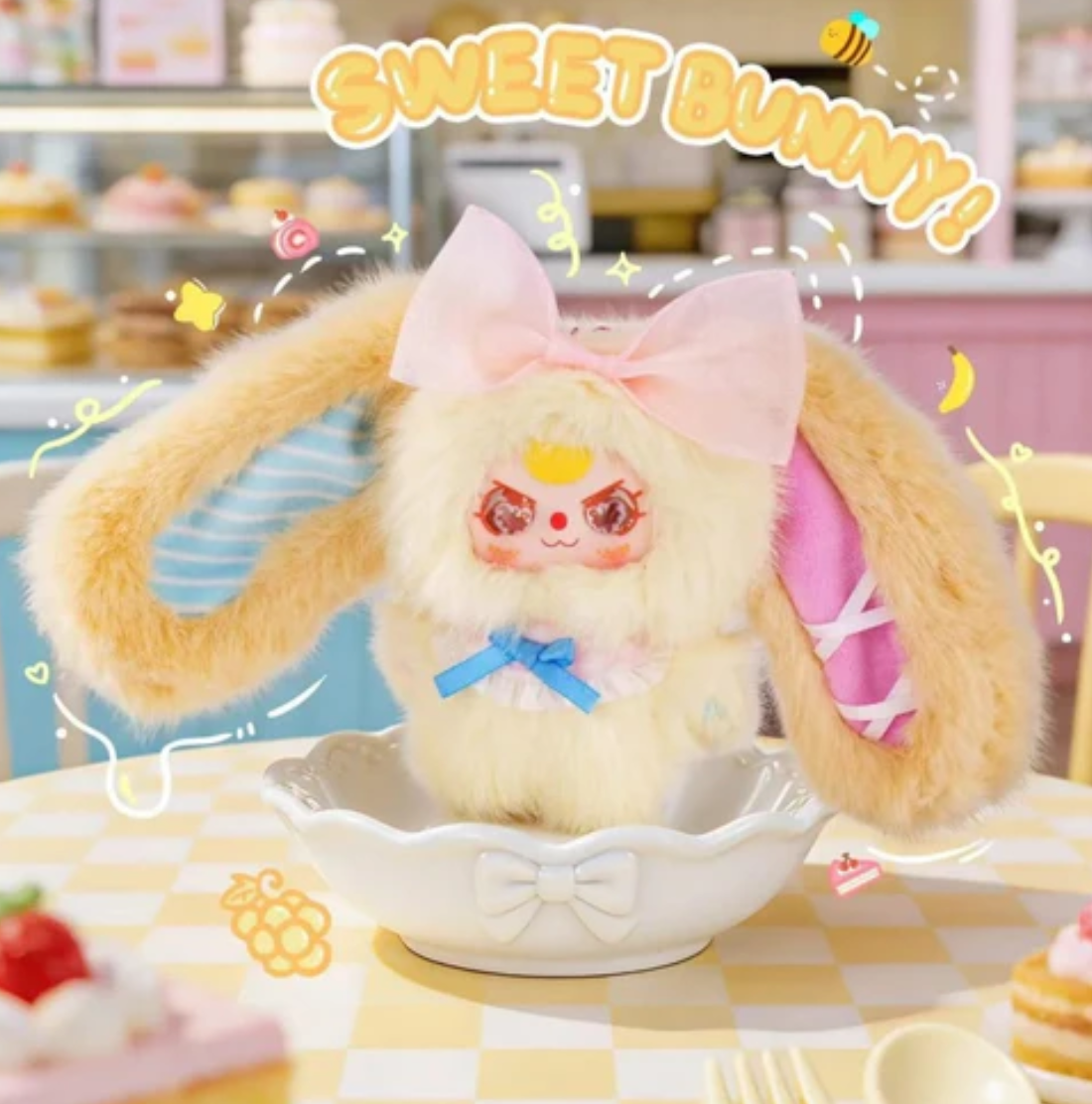 BABY THREE Pocket Bunny Treasure Plush Toy Doll